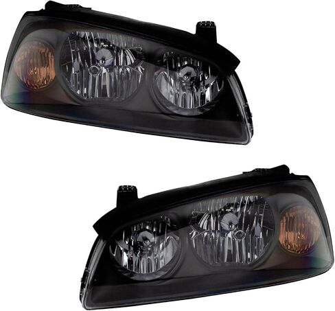TRQ Headlight Assembly Set Headlights Compatible with 2004-2006 Hyundai Elantra HY2502130 HY2503130 in Saudi Arabia