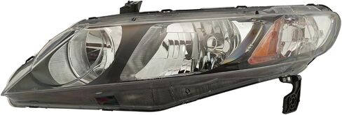 TRQ 2 Piece Headlight Assembly Set Driver & Passenger Side Compatible with 2006-2008 Honda Civic Hybrid 2009-2011 Civic 4 Door HO2502127 HO2503127 in Saudi Arabia