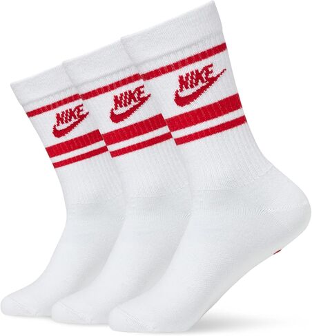 NIKE Sportswear Everyday Essential Crew Socks (3 Pairs) Adult DX5089-105, Size S in Saudi Arabia