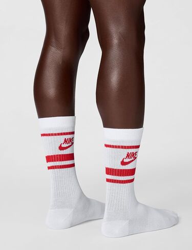 NIKE Sportswear Everyday Essential Crew Socks (3 Pairs) Adult DX5089-105, Size S in Saudi Arabia
