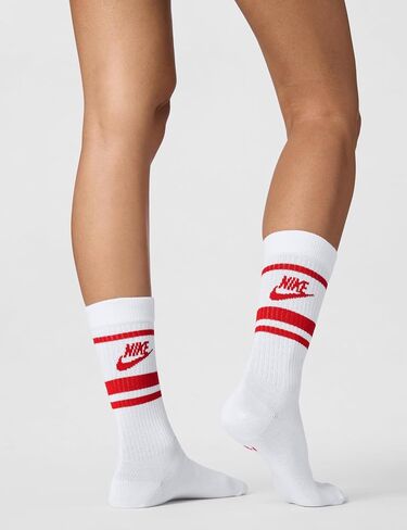 NIKE Sportswear Everyday Essential Crew Socks (3 Pairs) Adult DX5089-105, Size S in Saudi Arabia