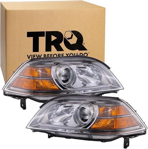 مجموعة المصابيح الأمامية TRQ المكونة من قطعتين للسائق والراكب متوافقة مع 2004-2006 Acura MDX AC2518107 AC2519107 in Saudi Arabia