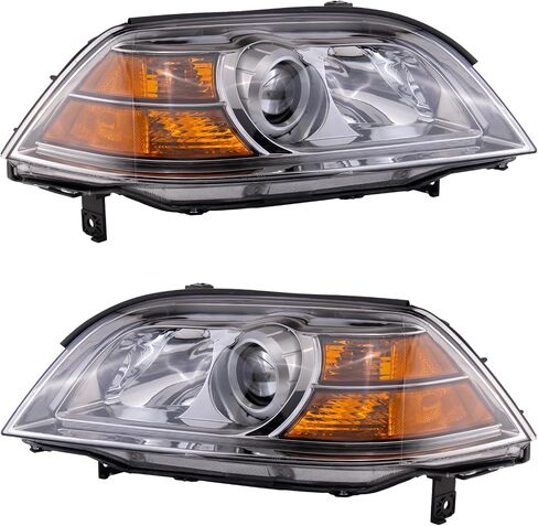 مجموعة المصابيح الأمامية TRQ المكونة من قطعتين للسائق والراكب متوافقة مع 2004-2006 Acura MDX AC2518107 AC2519107 in Saudi Arabia