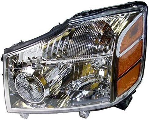مجموعة المصابيح الأمامية TRQ مكونة من قطعتين للسائق والراكب متوافقة مع 2005-2007 Nissan Armada 2004 Pathfinder Armada 2004-2007 TITAN NI2502154 NI2503154 in Kuwait