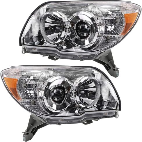 مجموعة المصابيح الأمامية TRQ مجموعة المصابيح الأمامية المتوافقة مع 2006-2009 Toyota 4Runner بدون حزمة رياضية TO2502164 TO2503164 in Saudi Arabia