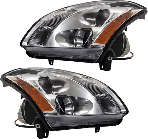 TRQ Headlight Assembly Set Halogen Headlights Compatible with 2004-2006 Nissan Maxima NI2502150 NI2502183 NI2503150 NI2503183 in Saudi Arabia