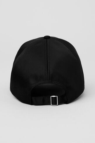 Alo Yoga Satin Off-Duty Cap - Black - Black / One Size in Kuwait