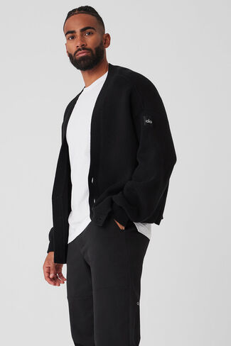 سترة ألو يوجا سكولار كارديجان - أسود in Kuwait