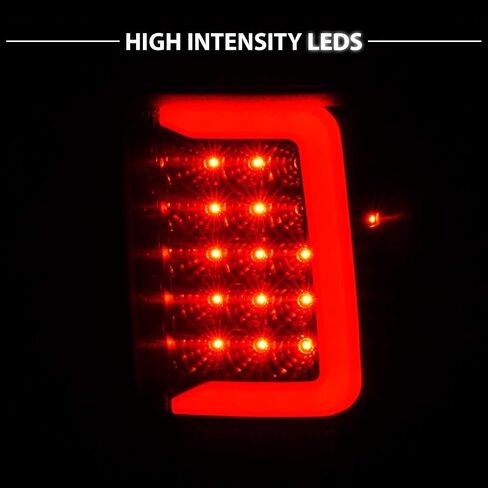 AmeriLite لـ 1993-1997 Ford Ranger C-Type Halogen، Led، مجموعة المصابيح الخلفية لشاحنة الالتقاط البديلة - جانب الركاب والسائق، مجموعة مصابيح السيارة، أسود in Saudi Arabia