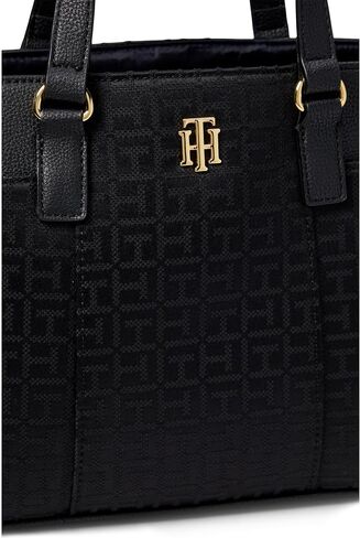 Tommy Hilfiger Evelyn II Convertible Satchel-Square Monogram Jacquard in Saudi Arabia