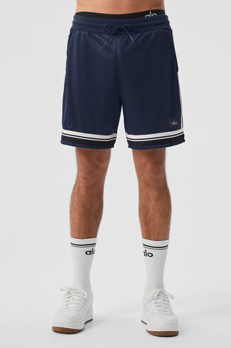 Alo Yoga 7" Key Mesh Basketball Short - Navy in Kuwait