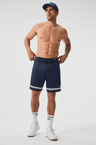 Alo Yoga 7" Key Mesh Basketball Short - Navy in Kuwait