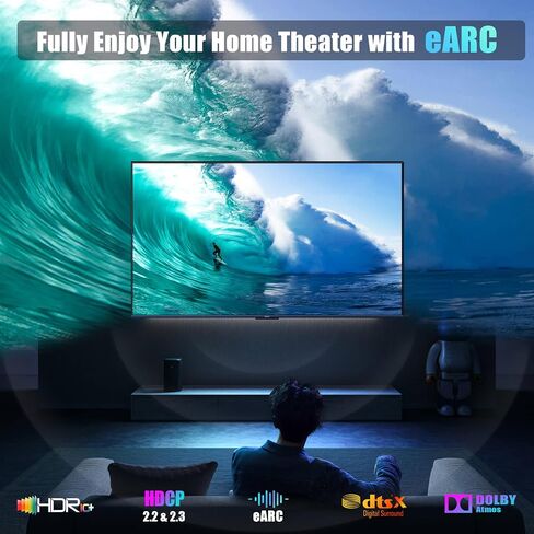 8K HDMI 2.1 Cable, 10FT, 10-Pack, 48Gbps Ultra High Speed | Braided Cord. 8K@60Hz, 4K@120Hz. Long Reach for Hhome Theater and Soundbar. HDCP 2.2/2.3, eARC, HDR10+, VRR, QMS, QFT in Kuwait
