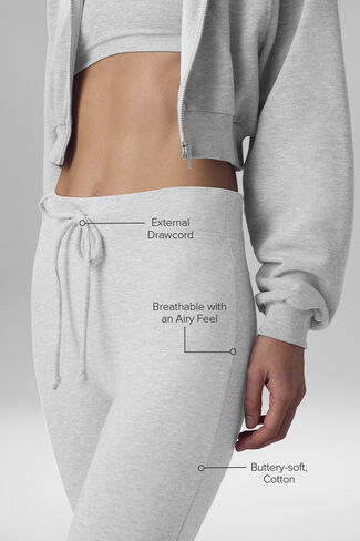 بنطال رياضي Alo Yoga Sway Bootcut - رمادي رياضي منقط in Kuwait
