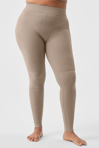 ألو يوجا ألوسوفت سروال هيد ستارت عالي الخصر - حصى in Kuwait