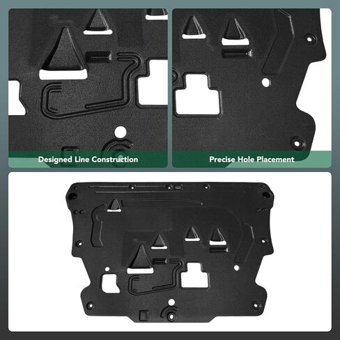 YHTAUTO Front Lower Side Engine Splash Shield Compatible with Volvo S90 2017-2021, V90 2018-2020, V90 Cross Country 2017-2021, XC60 2018-2021, XC90 2016-2022, Plastic Splash Guard Engine Case Guards in Saudi Arabia