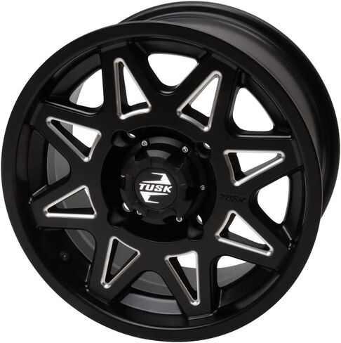 عجلة ناب تينتيك 4/115 14x7 5.0 + 2.0 مطحونة/أسود لقطة القطب الشمالي Wildcat Sport 700 2015-2017 in Saudi Arabia