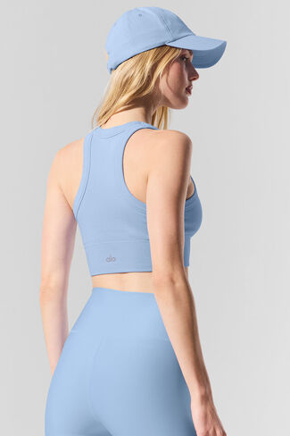حمالة صدر من Alo Yoga Seamless Delight - أزرق صدفي in Kuwait