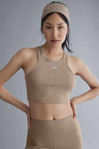 Alo Yoga Airlift Headband - Gravel - Gravel / One Size in Saudi Arabia