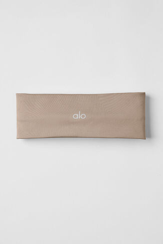 Alo Yoga Airlift Headband - Gravel - Gravel / One Size in Saudi Arabia