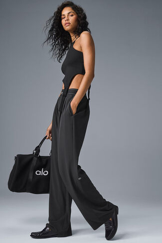 ألو - بنطلون يوجا سوت أب (طويل) - أسود in Kuwait