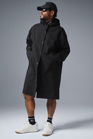 Alo Yoga Rain Or Shine Long Coat - Black in Saudi Arabia