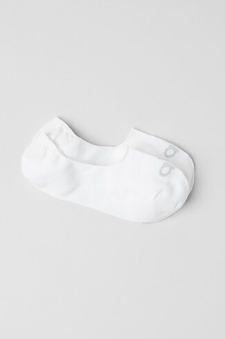 Alo Yoga Unisex Conceal Sock - White/Dove Grey in Saudi Arabia