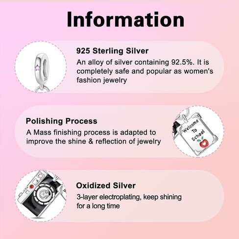 Super Mom My Hero Charm 925 Sterling Silver Charm Fits Women's Charm Bracelet & Necklace Valentine's Day Mother's Day Jewelry Gifts for Women in Kuwait