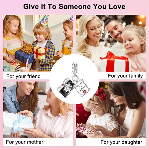 Super Mom My Hero Charm 925 Sterling Silver Charm Fits Women's Charm Bracelet & Necklace Valentine's Day Mother's Day Jewelry Gifts for Women in Kuwait