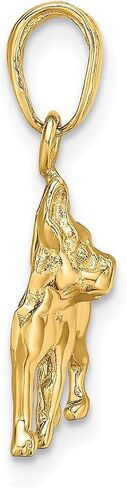 10k Yellow Gold French Bulldog Pendant for Women or Unisex Wear, Real Dog Charm with Detailed Design, Symbol of Loyalty and Affection, Animal Jewelry for Necklace or Bracelet, Pet Keepsake Jewelry in Saudi Arabia