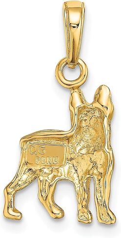 10k Yellow Gold French Bulldog Pendant for Women or Unisex Wear, Real Dog Charm with Detailed Design, Symbol of Loyalty and Affection, Animal Jewelry for Necklace or Bracelet, Pet Keepsake Jewelry in Saudi Arabia