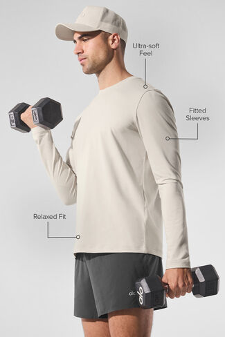 ألو يوجا كونكر ريفورم بأكمام طويلة وياقة دائرية - عظمة in Kuwait