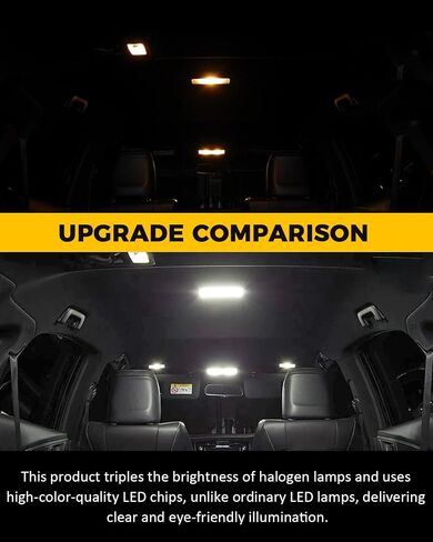 استبدال ضوء LED الداخلي للسيارة BMT xms لسيارة Hyundai Elantra AD N/Elantra GT 2017-2024,6000K حزمة لمبات الإضاءة الداخلية فائقة السطوع، 8 قطع in Kuwait