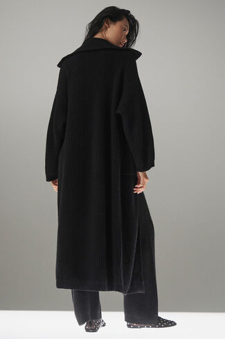 Alo Yoga Cashmere Northstar Long Cardigan - Black in Kuwait