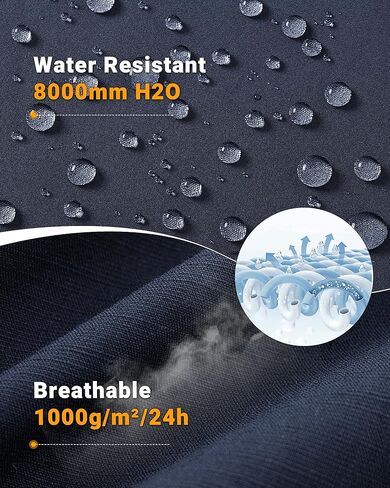 33,000ft Womens Waterproof Hiking Pants Fleece-Lined Snow Pants Windproof Warm Ski Pants for Snowboarding Black in Saudi Arabia