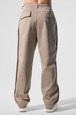 Alo Yoga Edition Sueded Straight Leg Pant - Gravel in Saudi Arabia