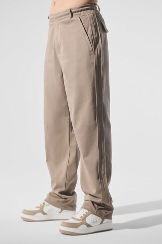 Alo Yoga Edition Sueded Straight Leg Pant - Gravel in Saudi Arabia