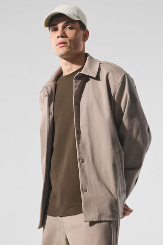 Alo Yoga Edition Sueded Jacket - Gravel in Saudi Arabia