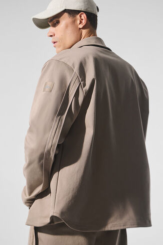 Alo Yoga Edition Sueded Jacket - Gravel in Saudi Arabia