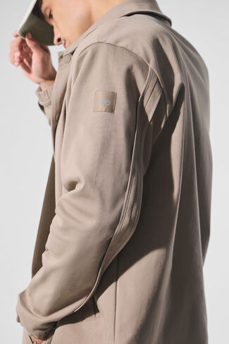 Alo Yoga Edition Sueded Jacket - Gravel in Saudi Arabia