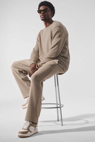 Alo Yoga Elevate Waffle Straight Leg Pant - Gravel in Saudi Arabia