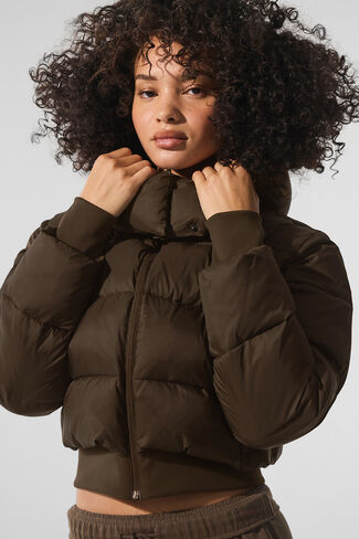 Alo Yoga Foxy Puffer Jacket - Espresso in Saudi Arabia