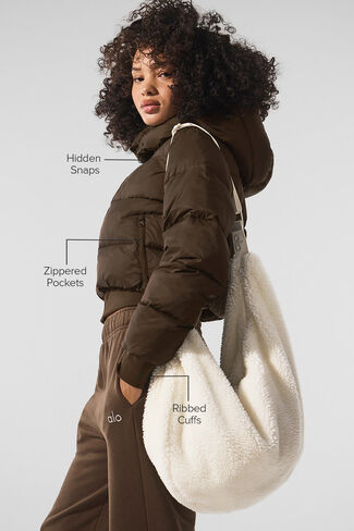 Alo Yoga Foxy Puffer Jacket - Espresso in Saudi Arabia