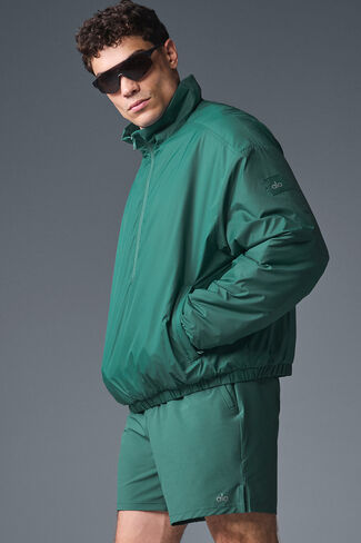 Alo Yoga Latitude Light Weight 1/2 Zip Pullover Jacket - Winter Ivy in Saudi Arabia