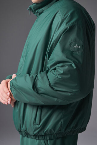 Alo Yoga Latitude Light Weight 1/2 Zip Pullover Jacket - Winter Ivy in Saudi Arabia