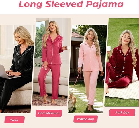 HEARTNICE Womens Pajama Sets, Soft Flannel PJS for Women Comfy Warm Sleepwear in Saudi Arabia