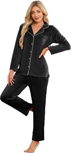 HEARTNICE Womens Pajama Sets, Soft Flannel PJS for Women Comfy Warm Sleepwear in Saudi Arabia