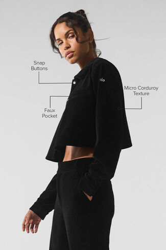 ألو يوجا سروال قصير قصير بأزرار سفلية - أسود in Kuwait