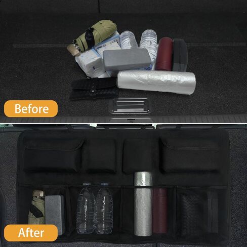 Car Trunk Organizer, Backseat Hanging Storage with Adjustable Straps,Large Capacity Backseat Hanging Trunk Organizer for Sedan, SUV, Truck in Saudi Arabia