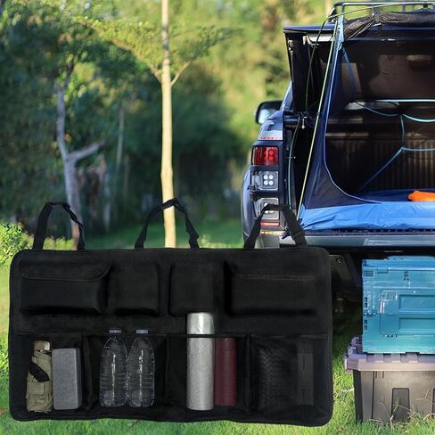 Car Trunk Organizer, Backseat Hanging Storage with Adjustable Straps,Large Capacity Backseat Hanging Trunk Organizer for Sedan, SUV, Truck in Saudi Arabia